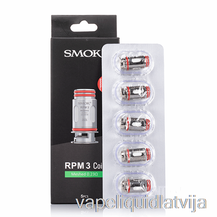 Smok Rpm 3 Rezerves Spoles 0.23ohm Rpm 3 Acu Spoles Vape šķidrums